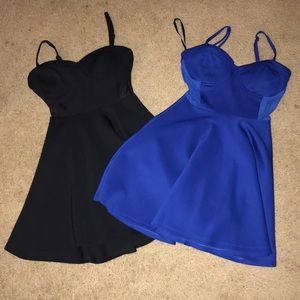 2B Bebe dresses same size cupped